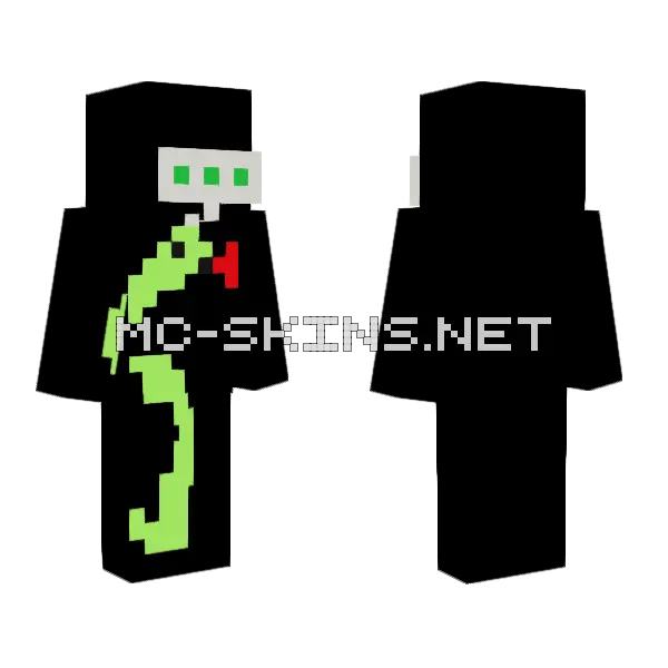 Snek And Friends Chat Minecraft skin, front and back
