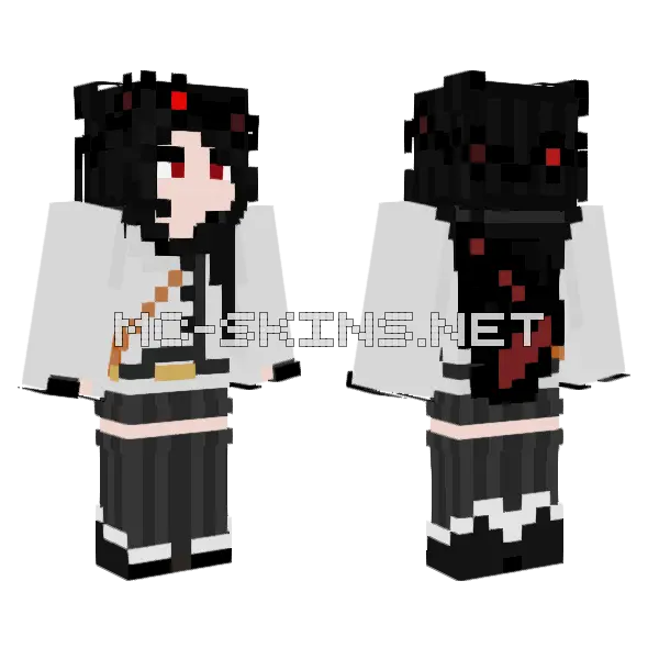 Snek Main Structures Minecraft skin, front and back