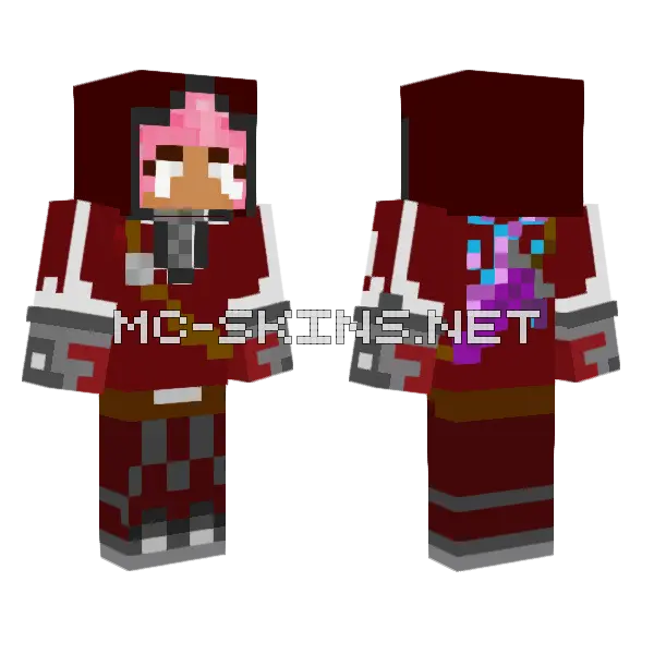 Sneky Catch Minecraft skin, front and back