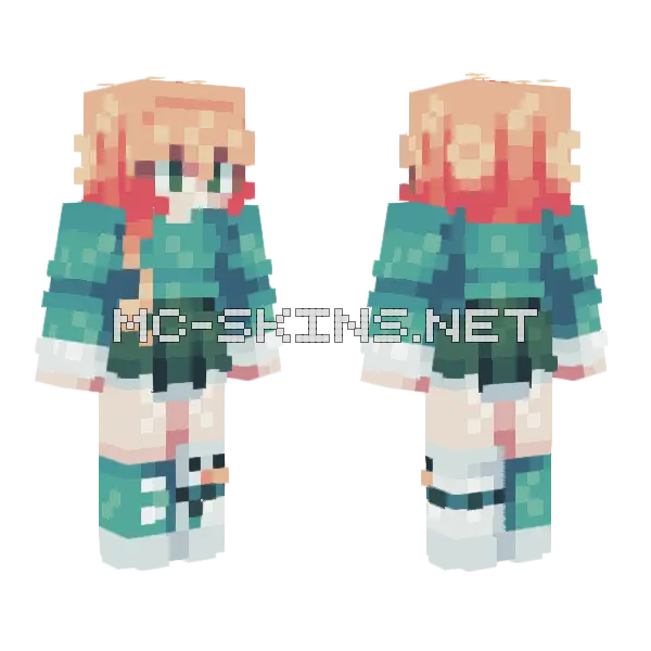 Snow Boy Minecraft skin, front and back