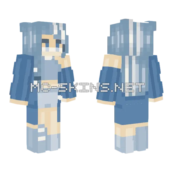 Snow Fall Rce Minecraft skin, front and back
