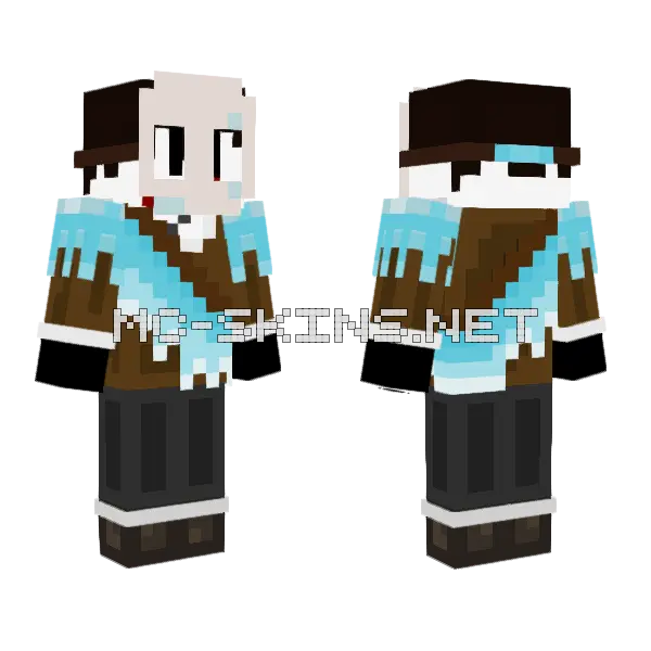 Snow Skin Minecraft skin, front and back
