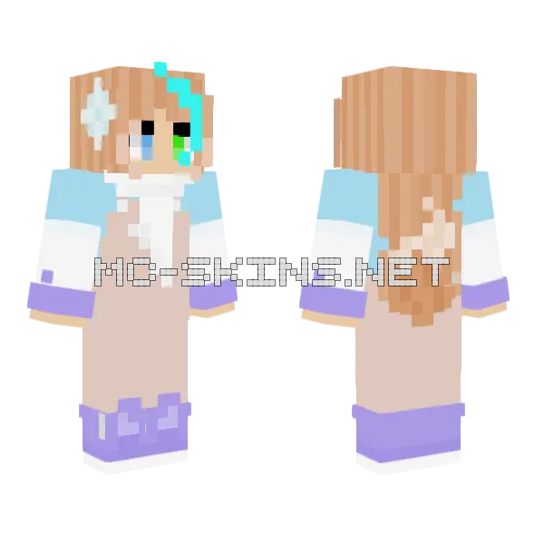 Snowflakelol 2025 Minecraft skin, front and back