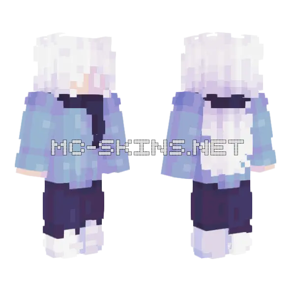Snowin Down Town Minecraft skin, front and back