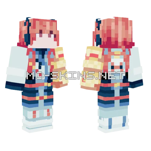 Snowman Skin Minecraft skin, front and back