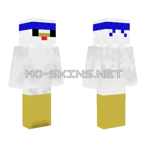 Snowman With Blue Hat, front and back