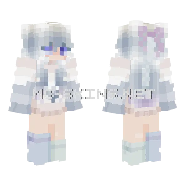 Snowy Re-shade Contest Entry Minecraft skin, front and back