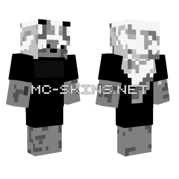 Snowypard Skin Minecraft skin, front and back