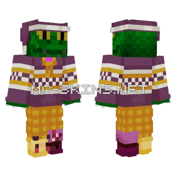 Snugfartlizard Skin Minecraft skin, front and back
