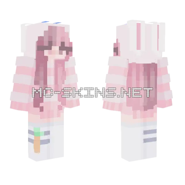 Snuggles 3 Minecraft skin, front and back