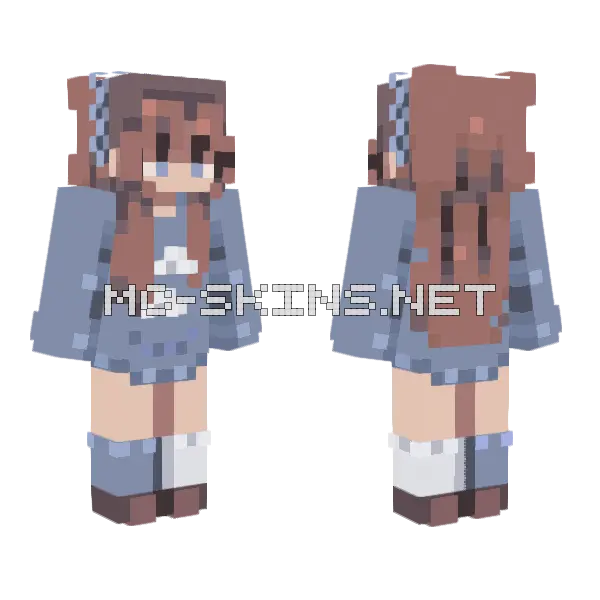 Soaked Remake Minecraft skin, front and back