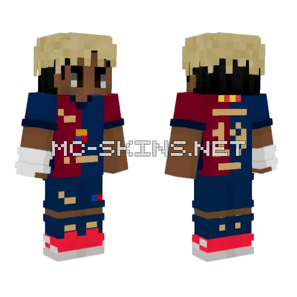 Soccer Player Outfit, front and back