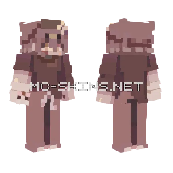 Sock Puppet Night Minecraft skin, front and back