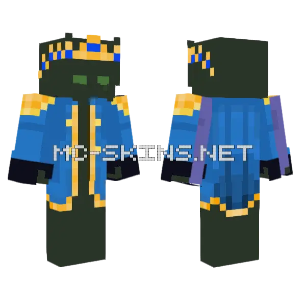 Sodahacker Skeptical Minecraft skin, front and back