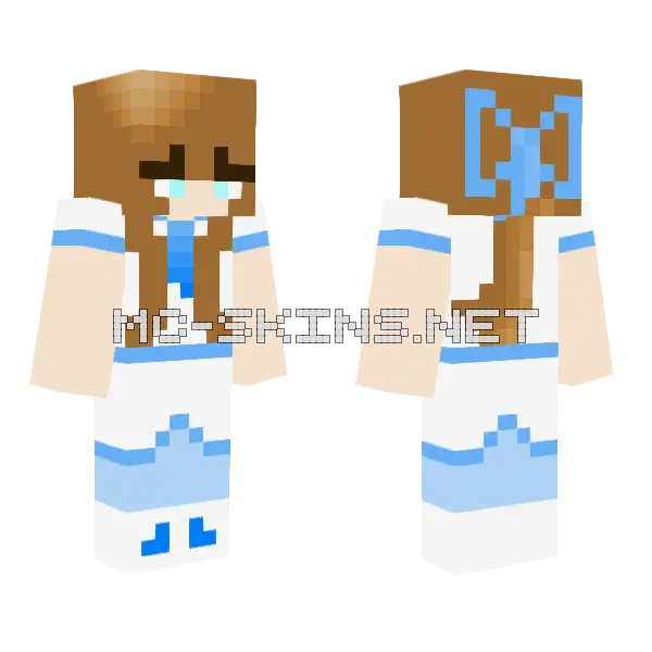 Sofi High School Uniform Minecraft skin, front and back