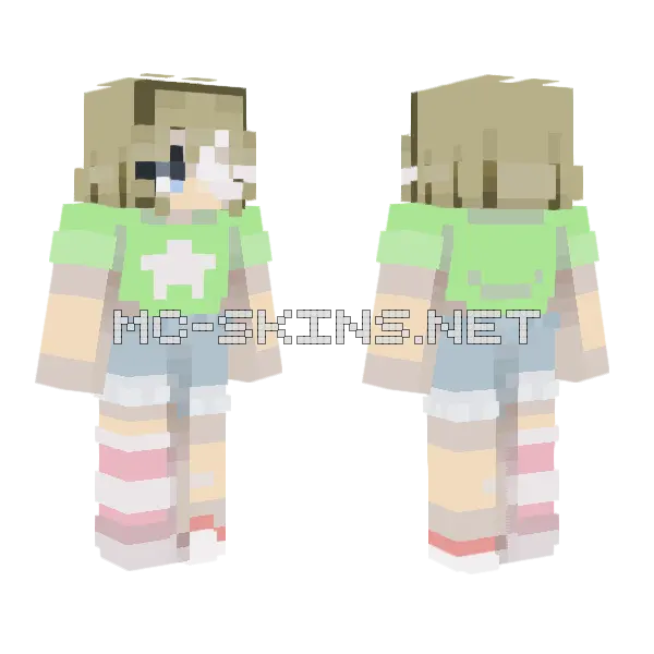 Softness Persona Minecraft skin, front and back