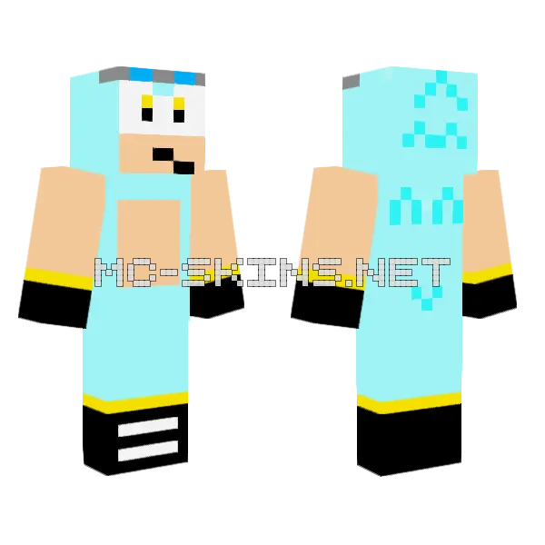 Solar Jeriah My OC Minecraft skin, front and back