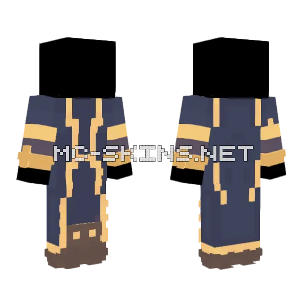 Solar Uniform Year 2 Minecraft skin, front and back