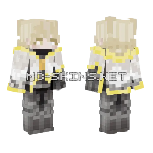 Solaris Valebright V3 Minecraft skin, front and back