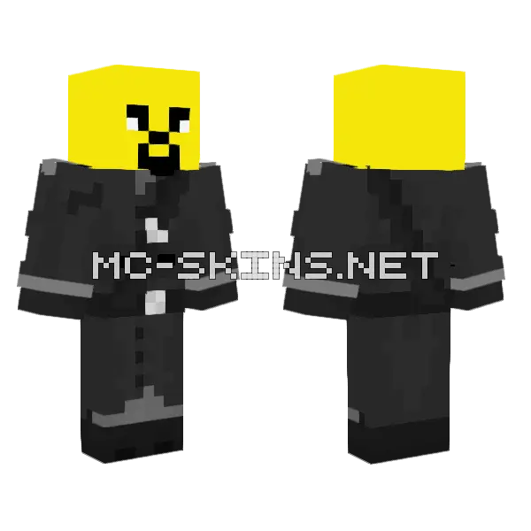 Soldier Noob Minecraft skin, front and back
