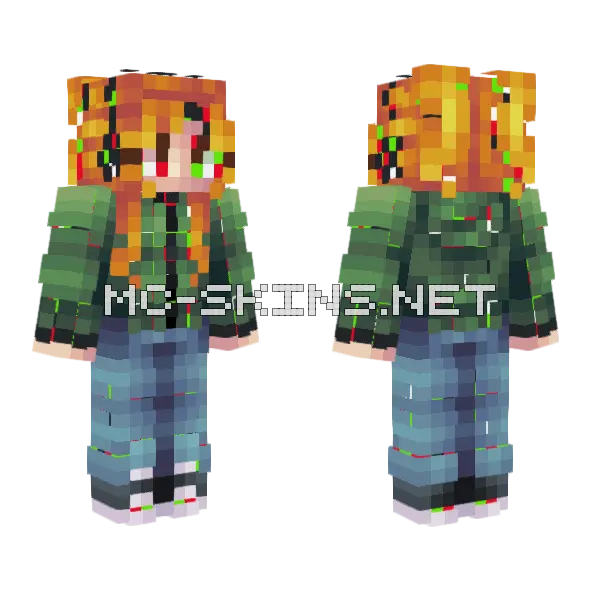 Some Glitches Don't Need Fixed Minecraft skin, front and back