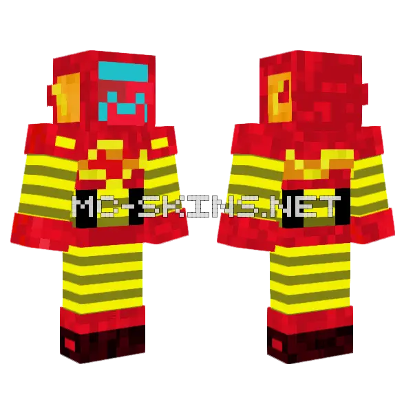 Someonecalledmex Red Outfit Minecraft skin, front and back