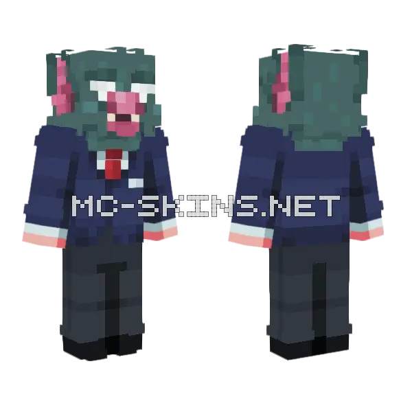 Sonar Boy Minecraft skin, front and back