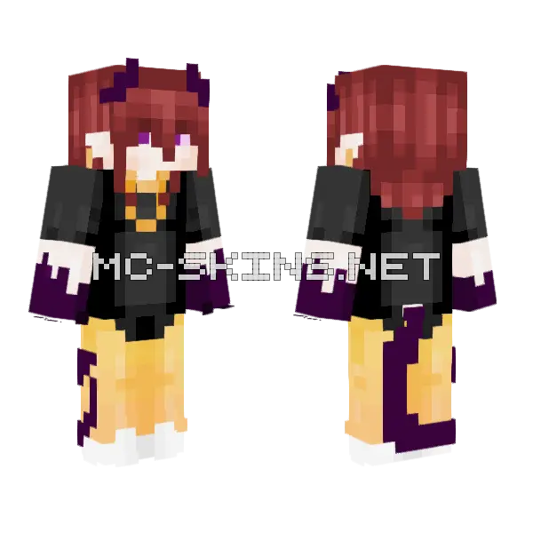 Song Based OC Minecraft skin, front and back