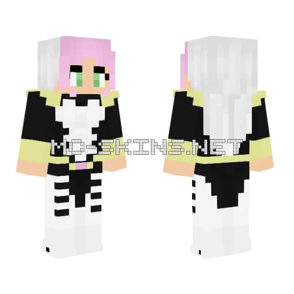 Songbird Girl Minecraft skin, front and back