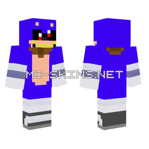 Sonic Doom Sonic EXE Minecraft skin, front and back