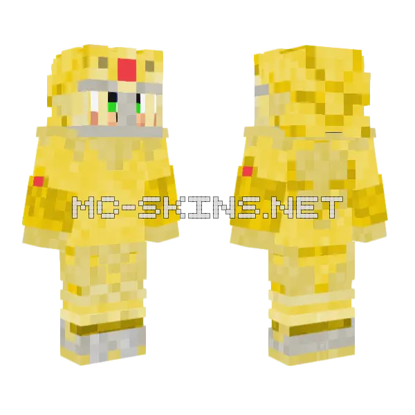 Sonic Excalibur Minecraft skin, front and back