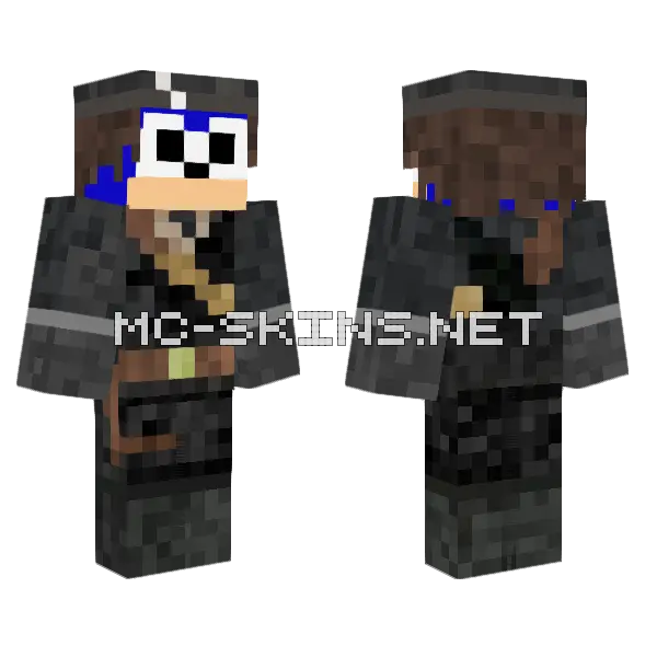 Sonic Funko Leyend West Minecraft skin, front and back