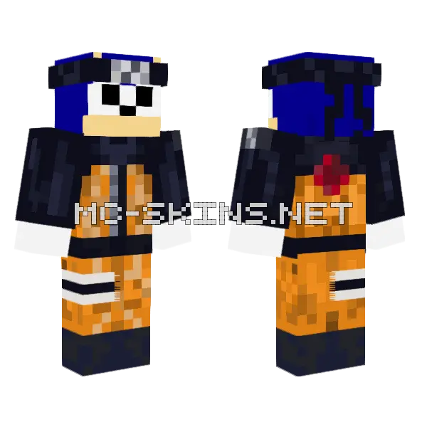Sonic The Hedgehog, front and back