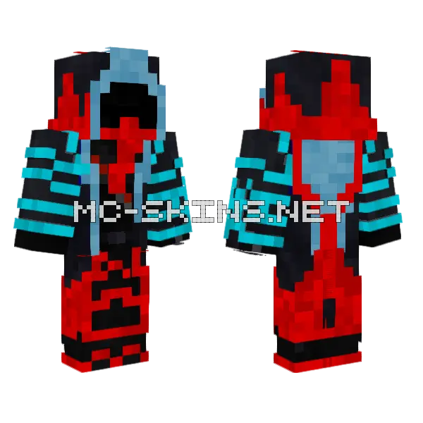 Sonohioka Eclipse Knight Minecraft skin, front and back