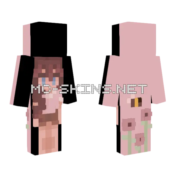 Soon Is 200 Minecraft skin, front and back