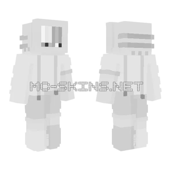 Soon You'll See In Black And White Minecraft skin, front and back