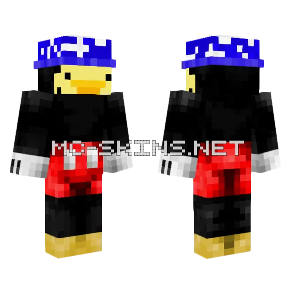 Sorcer Mickey Mose Minecraft skin, front and back