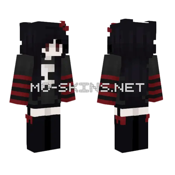Sorry I Love You Minecraft skin, front and back