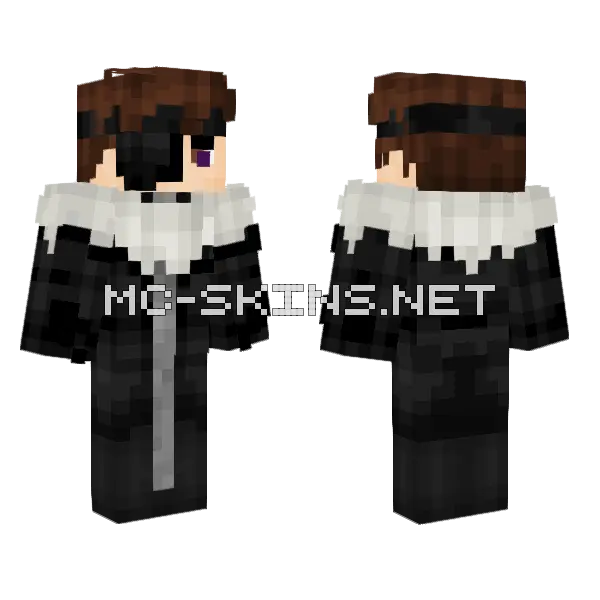 Sosuke Aizen Muken Minecraft skin, front and back