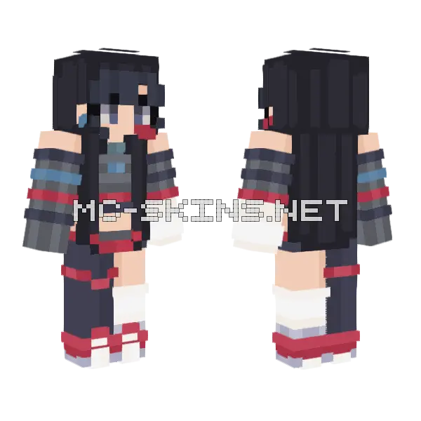 Soul Eater Skin Minecraft skin, front and back