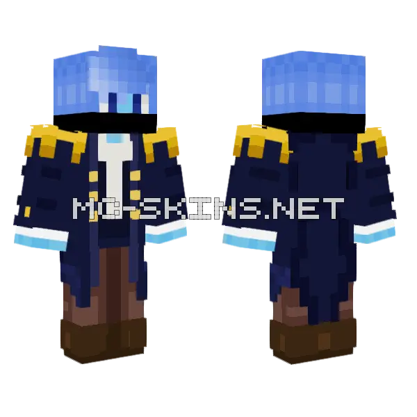 Soul Of The Sea Minecraft skin, front and back