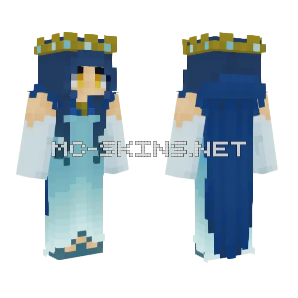 Soul Queen Minecraft skin, front and back