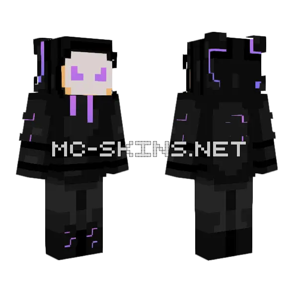 Soul Stealer Effects Minecraft skin, front and back