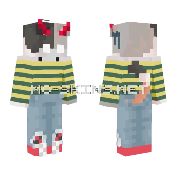 Soulless Demon Minecraft skin, front and back