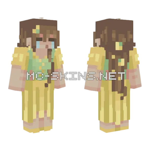 Sour Lemon Minecraft skin, front and back