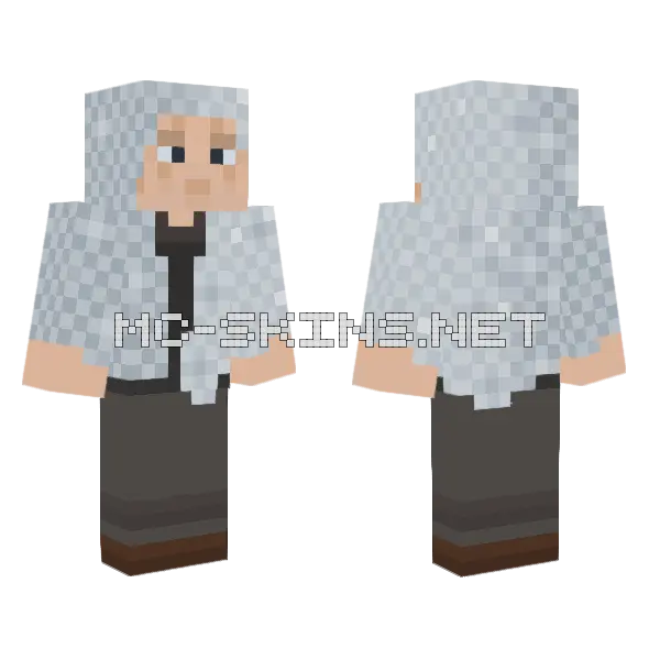 Space Blanket Minecraft skin, front and back