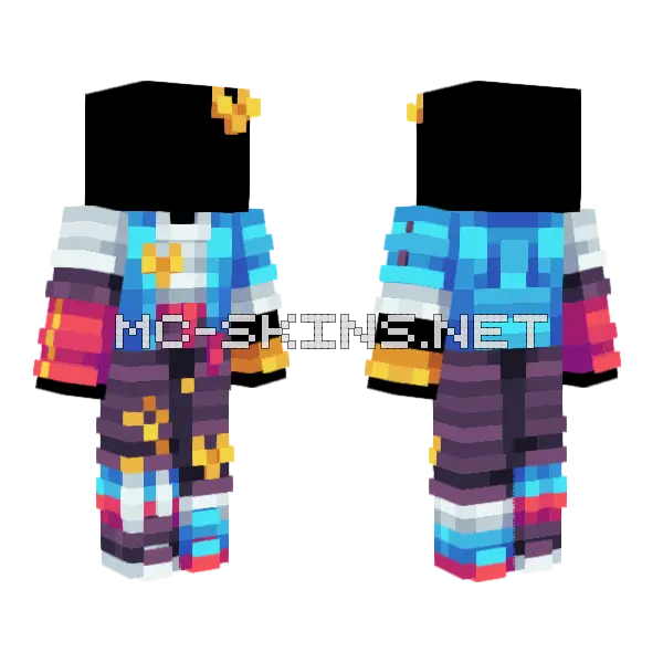 Space Boy Minecraft skin, front and back