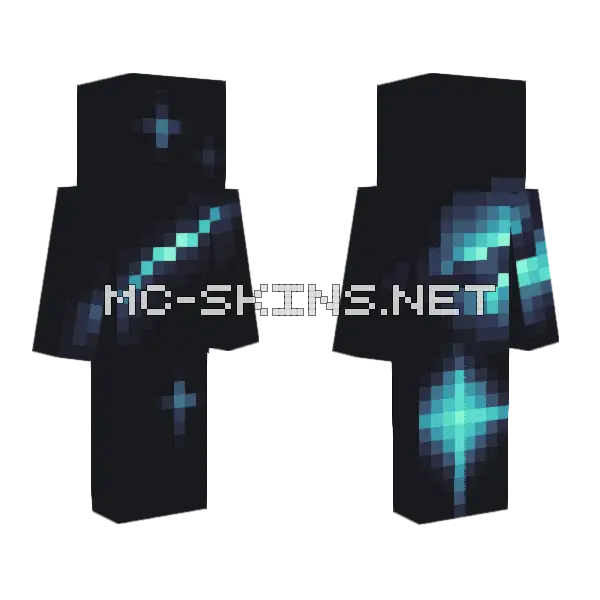 Space Collab Minecraft skin, front and back