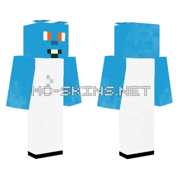 Space Jungle Roo Minecraft skin, front and back