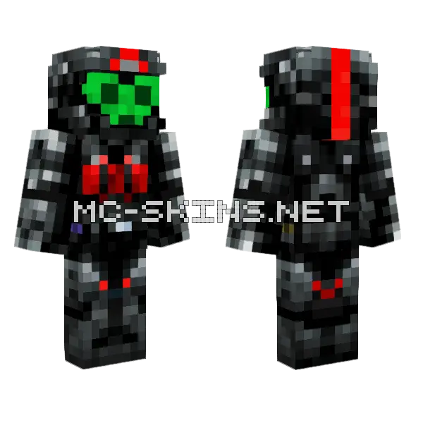 Space Lettuce Minecraft skin, front and back